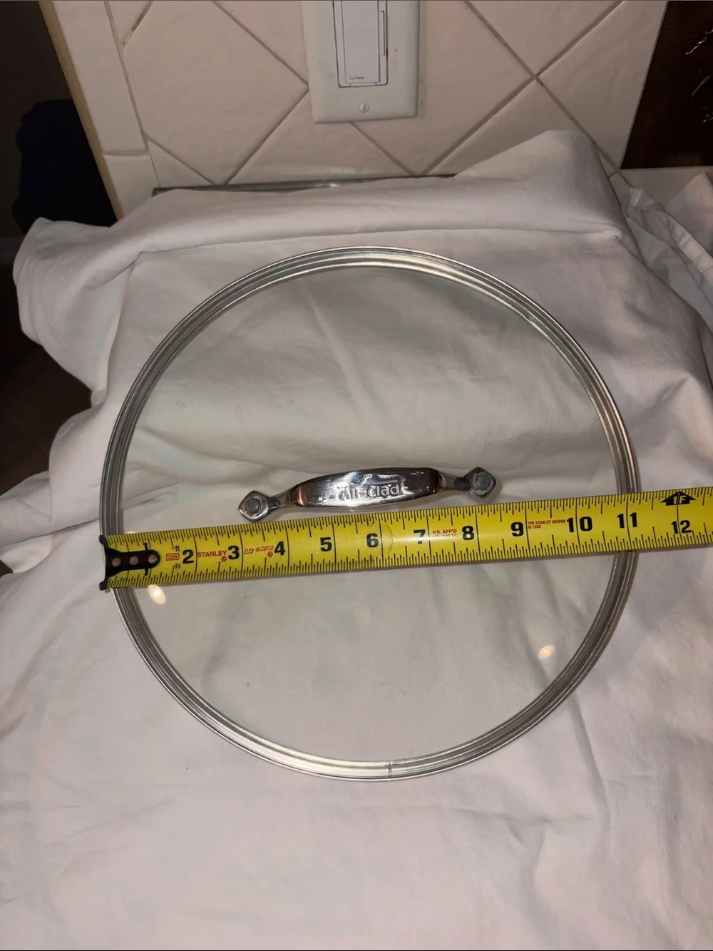 All-Clad 12” Inch Glass Replacement Lid Stainless Steel Handle